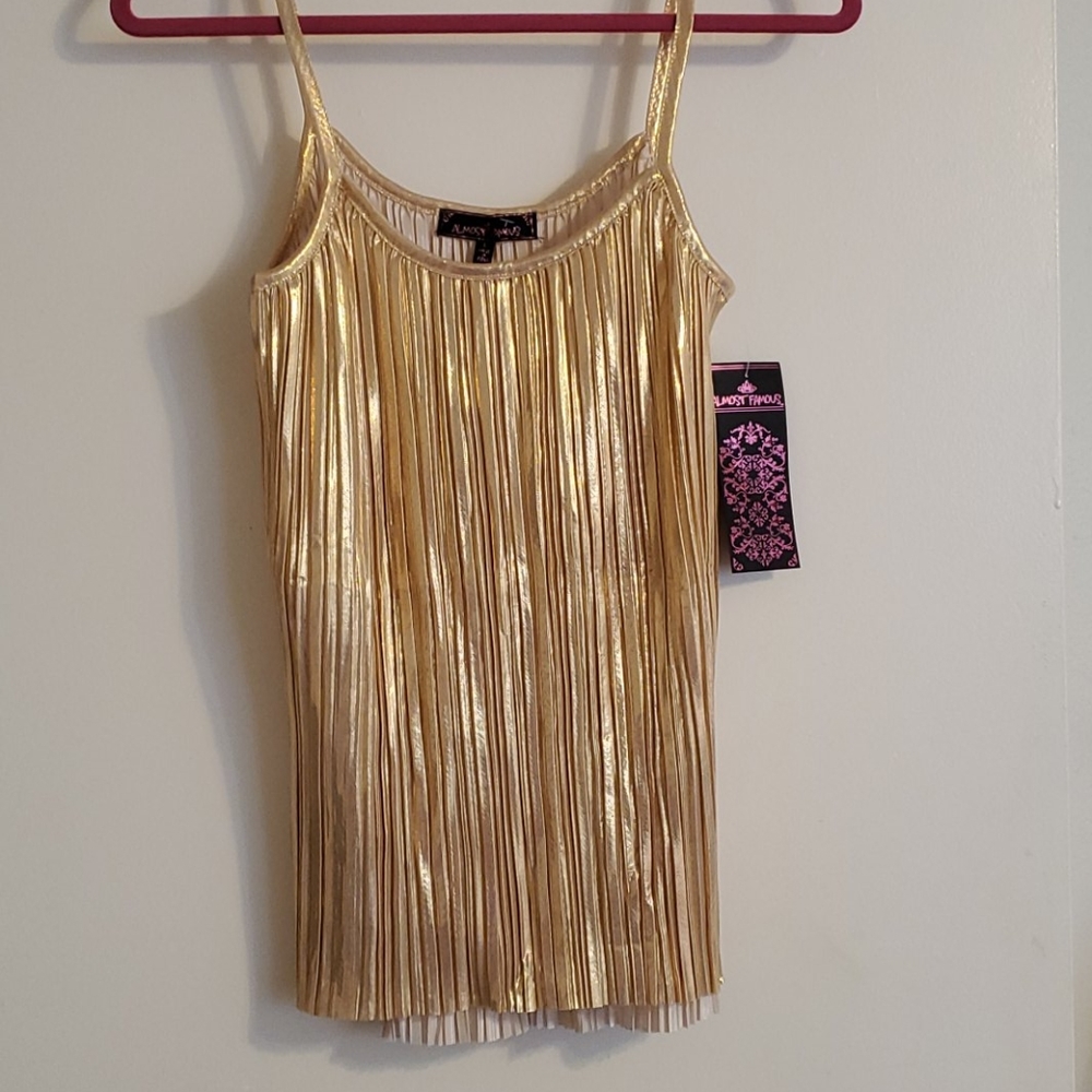Gold tank top